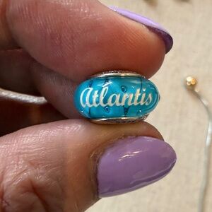 Pandora Atlantis Aqua Blue Glass Charm